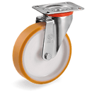 Серия 66 Въртящи колела на NL планка, TR полиуретан/ полиамид - Tellure Rota