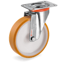 Серия 66 INOX Въртящи колела на NLX планка, TR полиуретан/ полиамид - Tellure Rota