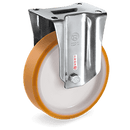 Серия 66 INOX Стационарни колела на NLX планка, TR полиуретан/ полиамид - Tellure Rota