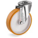 Серия 66 INOX Въртящи колела с отвор на NLX вилка, TR полиуретан/ полиамид - Tellure Rota