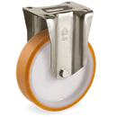 Серия 66 Стационарни колела на усилена P планка, TR полиуретан/ полиамид - Tellure Rota