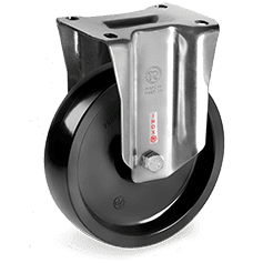 Серия 67 INOX, +300°С Високотемпературни стационарни колела на NLX планка, фенолна гума - Tellure Rota