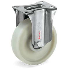 Серия 68FV INOX, +130°C Високотемпературни стационарни колела на NLX планка, полиамид/стъклени влакна - Tellure Rota