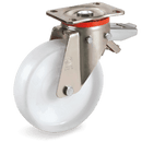 Серия 68 Въртящи колела на усилена P планка със спирачка, полиамид 6 - Tellure Rota