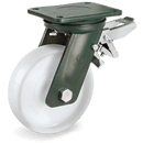 Ф250мм. Въртящо колело със спирачка на планка от кована стомана EE HD, полиамид 6 - Tellure Rota