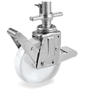 Серия 68 Колела за мобилни скелета с регулиращ се винт и двоен педал на TRAB вилка, полиамид 6 - Tellure Rota