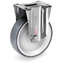 Серия 71 INOX Стационарни колела на NLX планка, термопластична гума/полипропилен - Tellure Rota