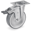 Серия 71 Въртящи колела на SL планка със спирачка, термопластична гума/полипропилен - Tellure Rota