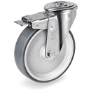 Серия 71 Въртящи колела с отвор и спирачка на NL вилка, термопластична гума/полипропилен - Tellure Rota