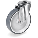 Серия 71 INOX Въртящи колела с отвор на NLX вилка, термопластична гума/полипропилен - Tellure Rota