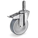 Серия 71 Въртящи колела с щифт и спирачка на NL вилка, термопластична гума/полипропилен - Tellure Rota