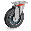 Серия 72GH Въртящи колела на NL планка, гума Sigma Elastic/чугун - Tellure Rota