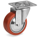 СЕРИЯ 72GS, +250°С Високотемпературно колело, въртящо на NL планка, силиконова гума/алуминий - Tellure Rota