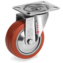 СЕРИЯ 72GS INOX, +250°С Високотемпературно колело, въртящо на NLX планка, силиконова гума/алуминий - Tellure Rota