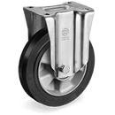 Серия 72AL Стационарни колела на NL планка, гума Sigma Elastic/алуминий - Tellure Rota