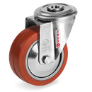 СЕРИЯ 72GS INOX, +250°С Високотемпературно колело, с отвор на NLX вилка, силиконова гума/алуминий - Tellure Rota