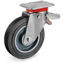 Серия 72GH Въртящи колела на Extra-heavy EP планка/спирачка, гума Sigma Elastic/чугун - Tellure Rota