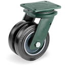 Серия 72GH Двойни колела, въртящи на EEG HD планка, гума Sigma Elastic/чугун - Tellure Rota