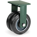 Серия 72GH Двойни колела, стационарни на EEG HD планка, гума Sigma Elastic/чугун - Tellure Rota