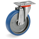 Серия 73 Въртящи колела на NL планка, гума Sigma Elastic/полиамид - Tellure Rota