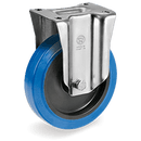 Серия 73AE Стационарни колела на NL планка, еластична гума/полиамид - Tellure Rota