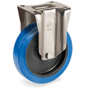 Серия 73AE Стационарни колела на усилена P планка, еластична гума/полиамид - Tellure Rota