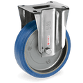 Серия 73 INOX Стационарни колела на усилена PX планка, гума Sigma Elastic/полиамид - Tellure Rota - Nika.bg