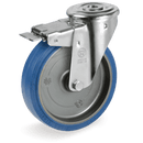 Серия 73 Въртящи колела с отвор и спирачка на NL вилка, гума Sigma Elastic/полиамид - Tellure Rota