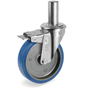 Серия 73 Въртящи колела с щифт и спирачка на NL вилка, гума Sigma Elastic/полиамид - Tellure Rota