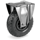 Серия 82 Пневматични колела 2.0 бара, Стационарни на NL планка, 4 пластова гума/полипропилен - Tellure Rota