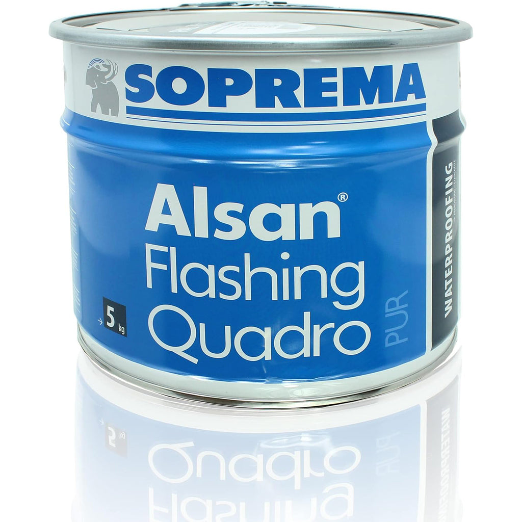Течна хидроизолация Alsan Flashing Quadro - универсална UV устойчива, 5 кг.