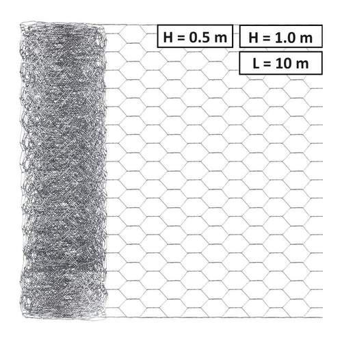 Хексагонална мрежа HOBBY FENCE, 25 x 25 мм., ∅ 0.8 мм., поцинкована