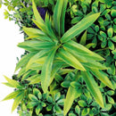 Декоративна плочка ПАПРАТ, МЪХ и ТРОПИЧЕСКИ РАСТЕНИЯ с лилави и бели акценти UV 50х50 см.