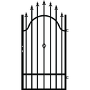 Еднокрила оградна врата POLIS с елегантен дизайн и здравини, идеална за монтаж на квадратни стълбове.