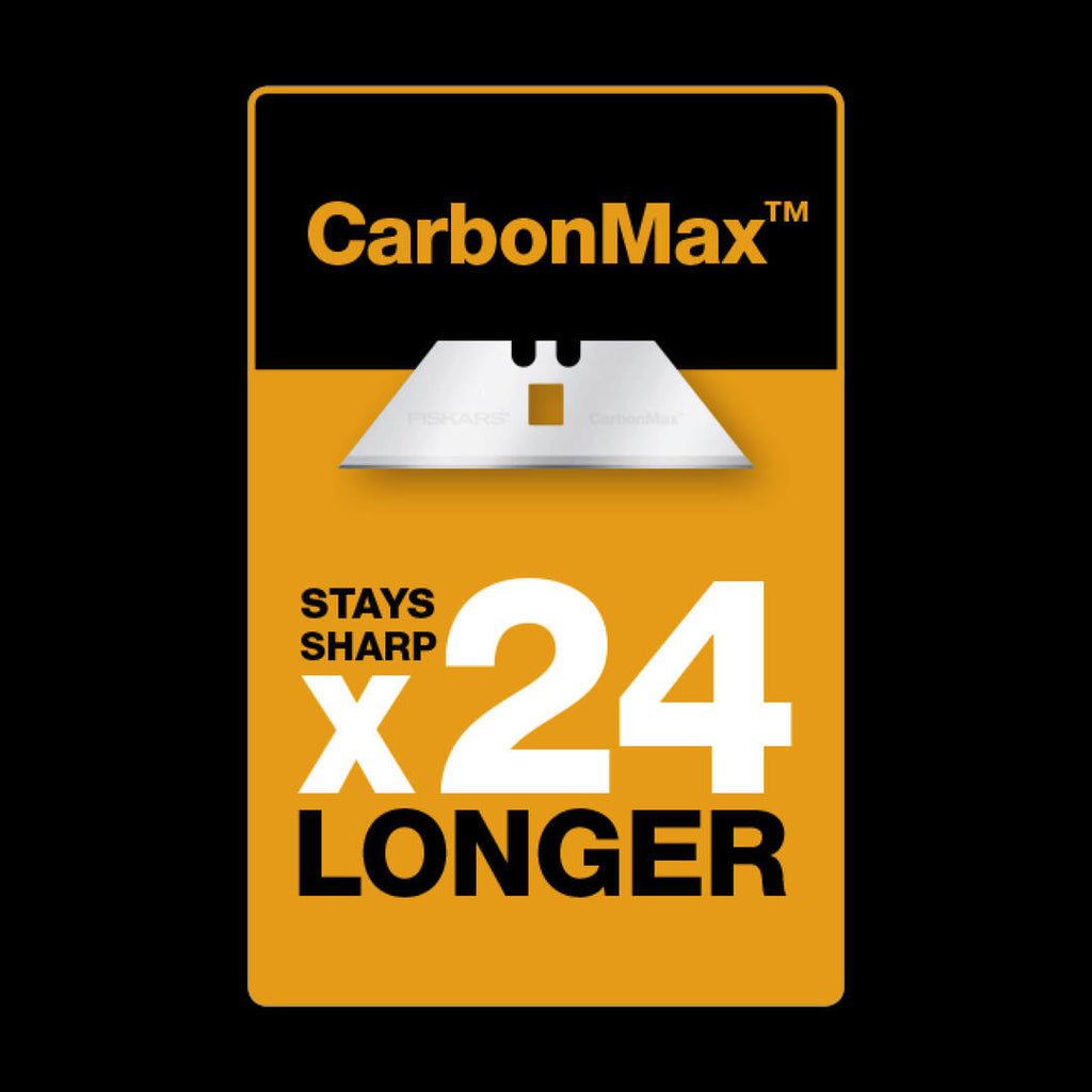 Макетен нож с фиксирано острие Fiskars Pro CarbonMax™ - резервно острие CarbonMax което остава остро 24 пъти по-дълго