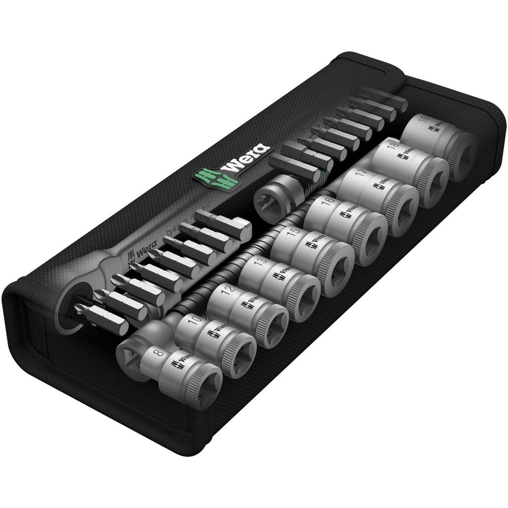 Купи Комплект инструменти с тресчотка WERA Zyklop Metal 3-8“ - 29 части за 251.16 лв. само от Nika.bg