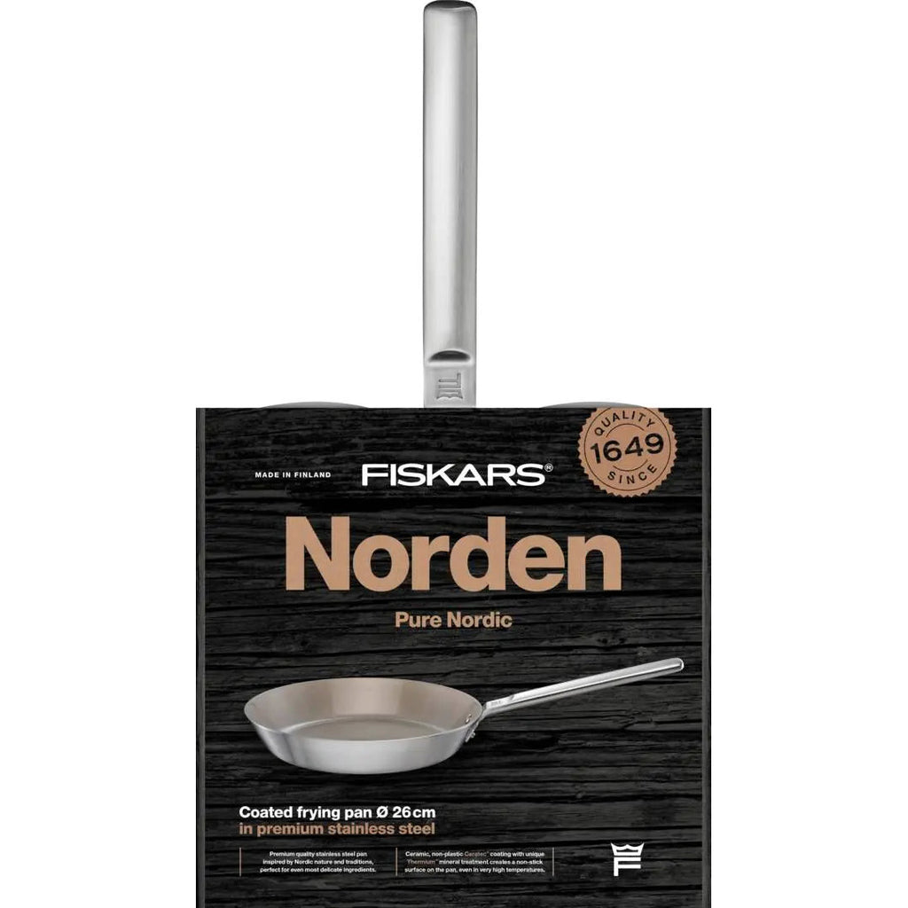 Тиган Fiskars Norden с незалепващо керамично покритие, 26 cm - Nika.bg