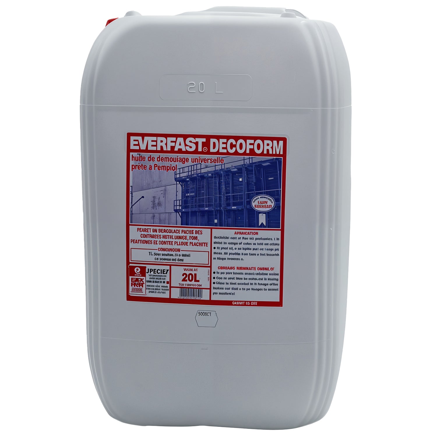 Кофражно масло DECOFORM, 20L, за лесно декофриране и предотвратяване на контакт с бетон.