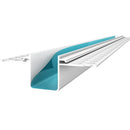 Декоративен профил фуга PVC 20x20мм, без мрежа, идеален за естетични завършеци на топлоизолационни системи.