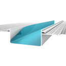 Декоративен профил фуга PVC 50х20 с бяла мрежа, идеален за топлоизолационни системи.