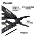 Джобен мултитул GERBER Dime, цвят черен