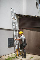 Алуминиева телескопична стълба, 3.80 метра работна височина с 13 стъпала, DRABEST TELE MAX