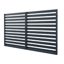 Двукрила оградна врата SZAFIR с елегантен съвременен дизайн и плътна конструкция.