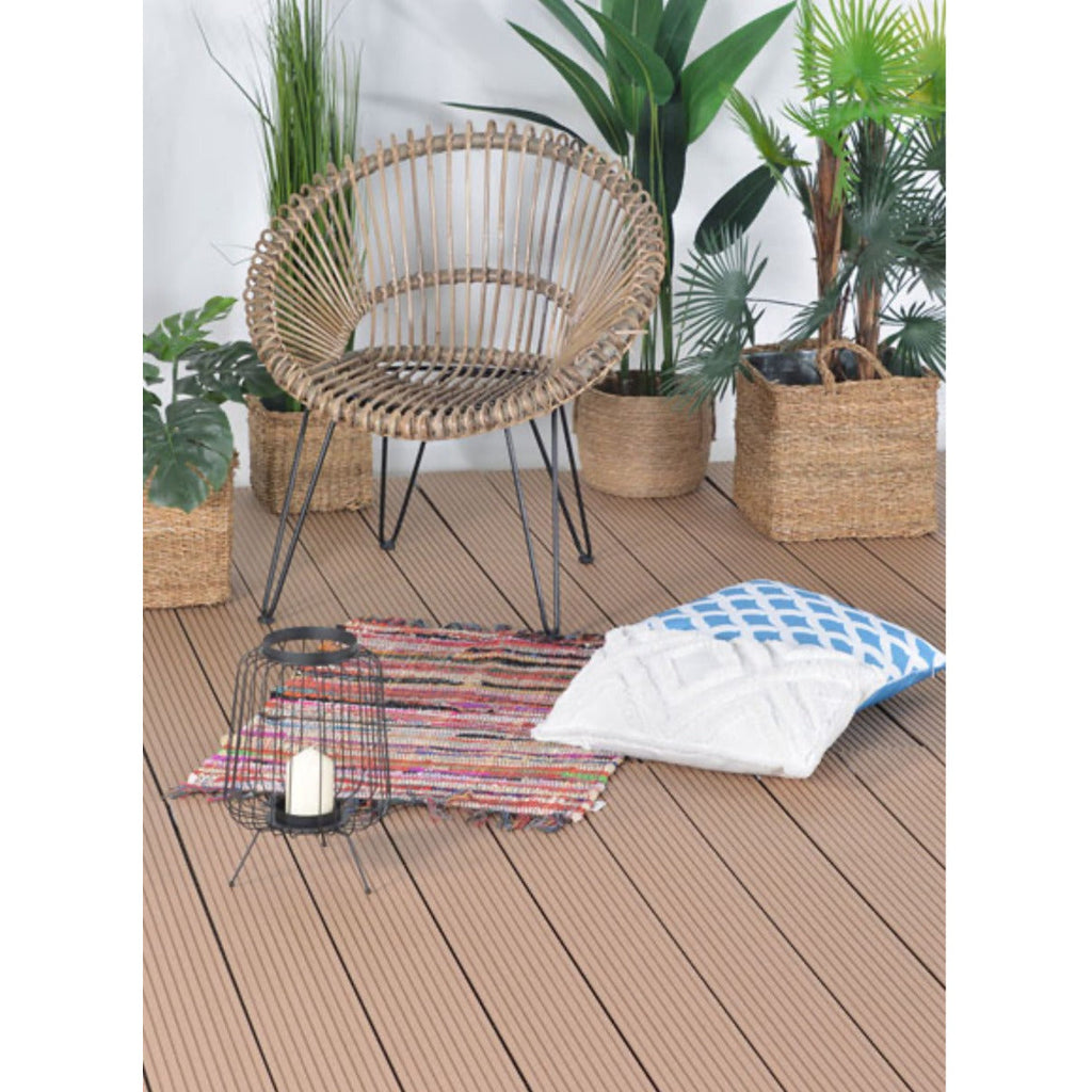 WPC декинг ForestFeel 140x23 mm, L=2.0 м, двулицев, тик - Nika.bg