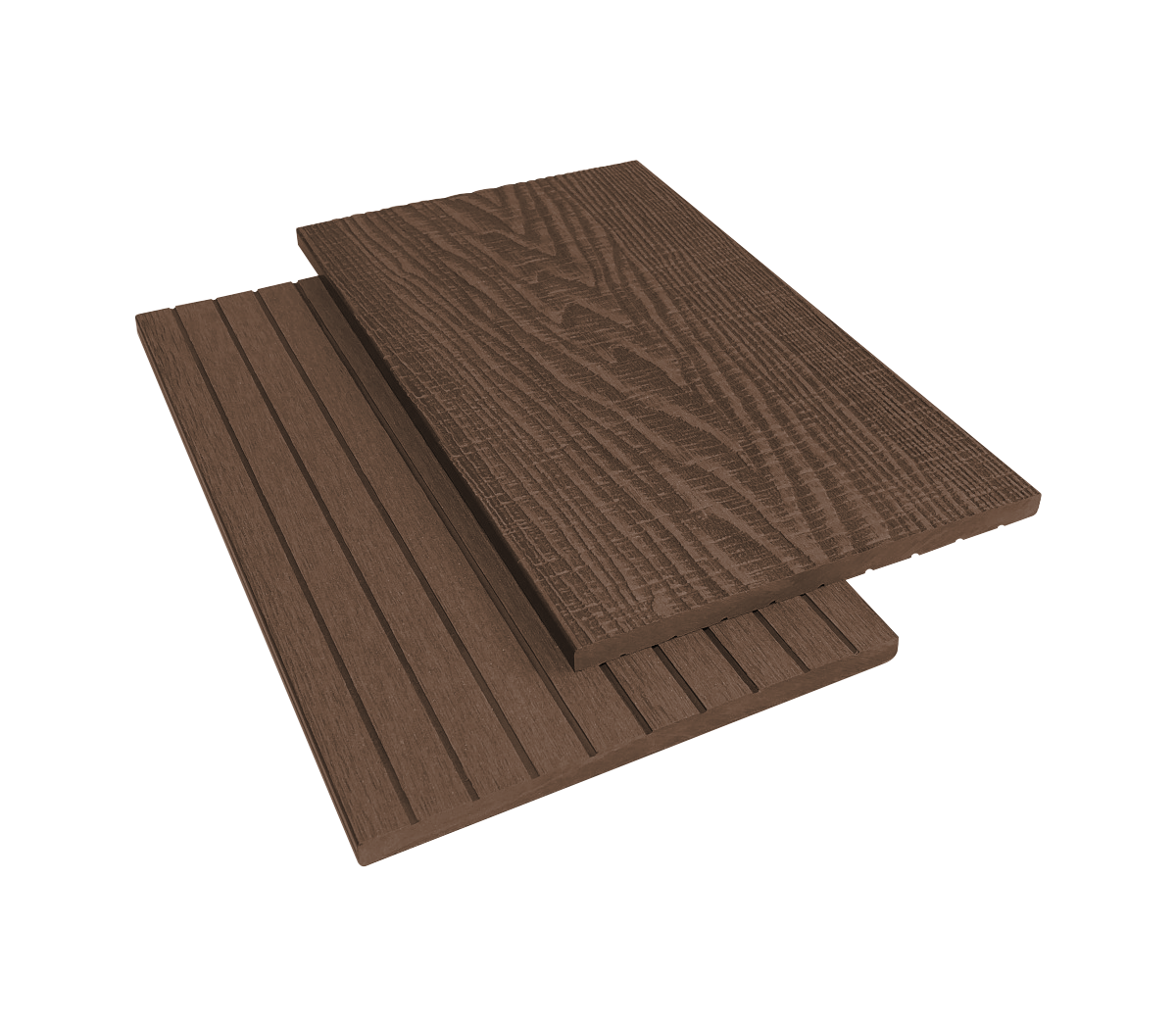 Лицев WPC профил 180x10 mm, L=2.0 м, тик
