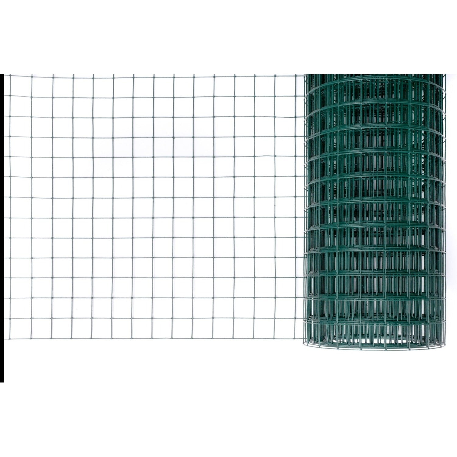 Електрозаварена мрежа HOBBY FENCE с PVC покритие, 19 x 19 мм, ø 0.9 мм, зелен цвят