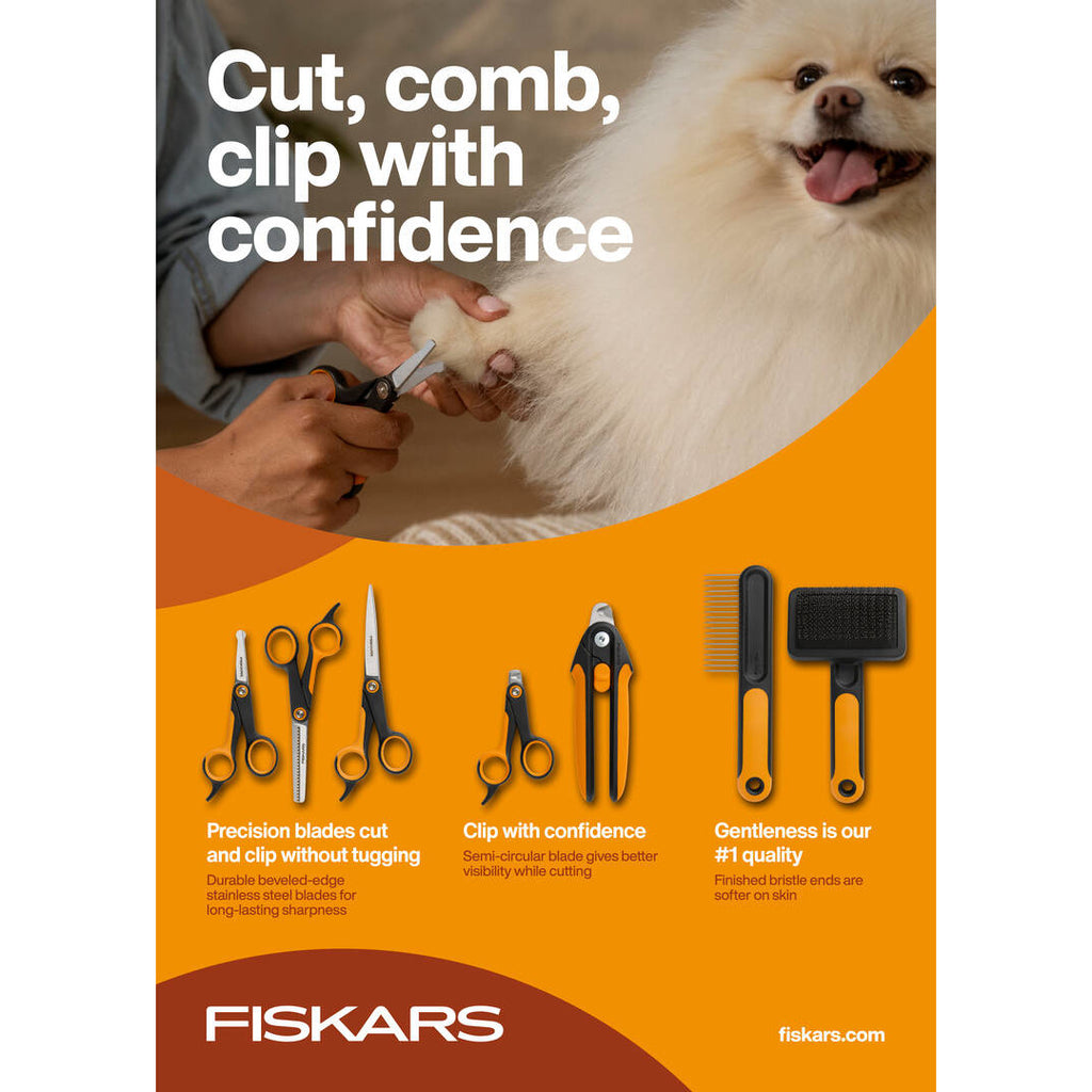 Грууминг четка Fiskars за кучета и котки - Nika.bg