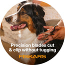 Грууминг ножица Fiskars за прецизно оформяне на козина