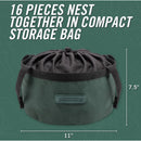 Комплект за къмпинг съдове за готвене Gerber ComplEAT, 16 части