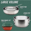 Комплект за къмпинг съдове за готвене Gerber ComplEAT, 16 части